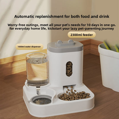 2-in-1 Automatic Pet Food & Water Dispenser Station (Extra Large)